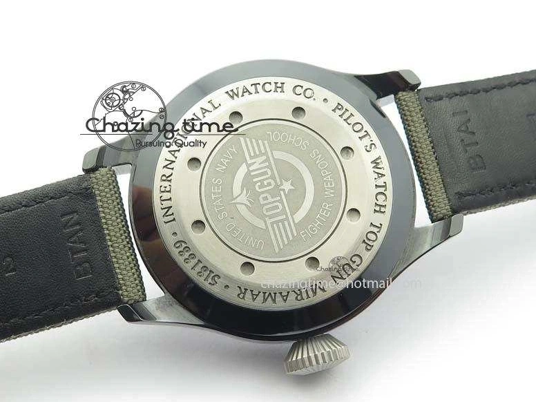 MIROTIME 0331 Chic Big Pilot Real PR IW501902 Real Ceramic ZF 1:1 Best Edition On Nylon Strap A 7275